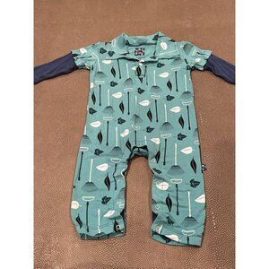 Kickee Pants Collared Jumpsuit 3/6M Excellent Condition